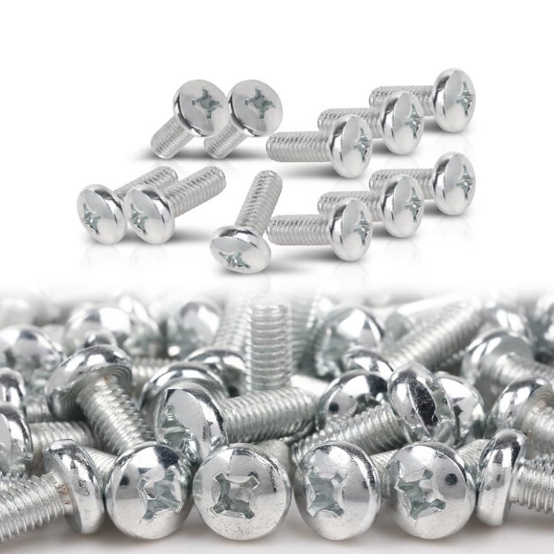 cnnell 100 License Plate Screws Fit Toyota Honda LX Phillips Pan Head Metric (100 Per Pack) - Image 1